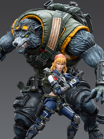 Infinity Ariadna Equipe Mirage-5 Lieutenant Margot Berthier & Sergeant Duroc 1/18 Scale Figure Set Gallery Image 2