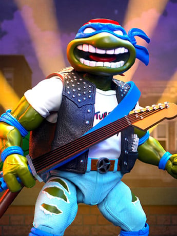 Teenage Mutant Ninja Turtles ULTIMATES! Classic Rocker Leo Action Figure Gallery Image 2