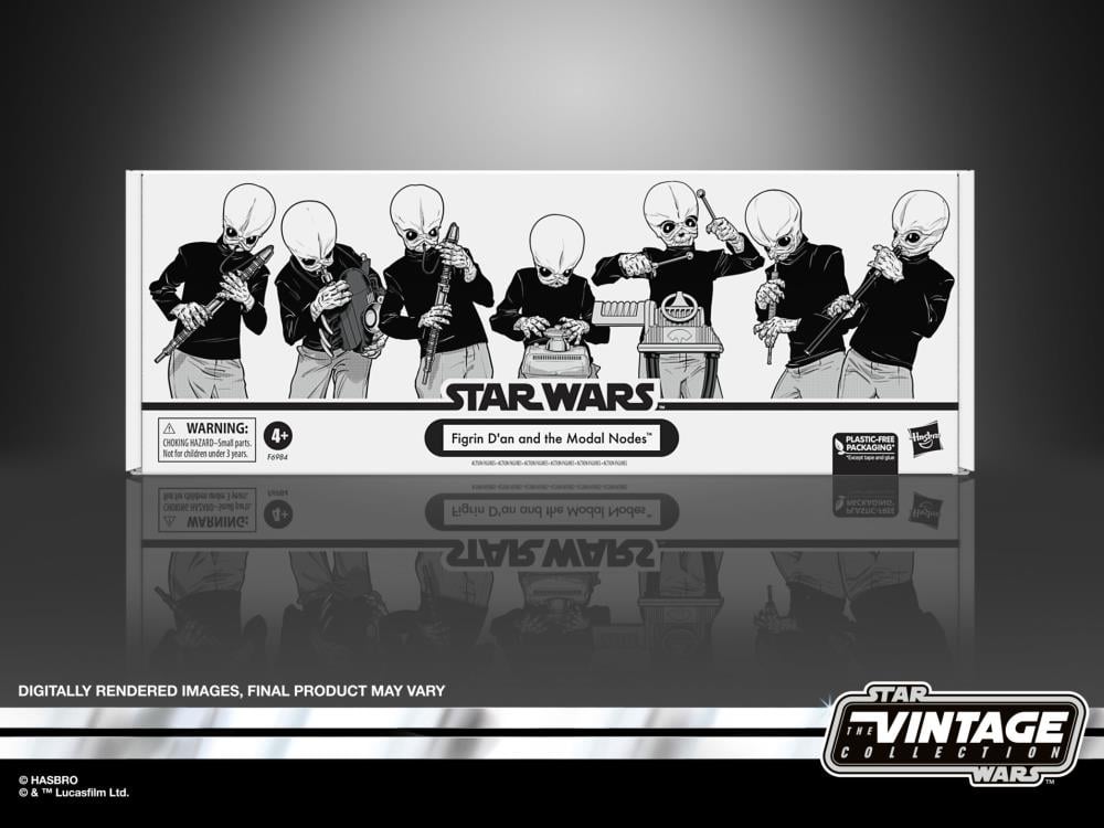 Star Wars: The Vintage Collection Figrin D'an and the Modal Nodes (A New Hope) Exclusive Figure Set Gallery Image 9