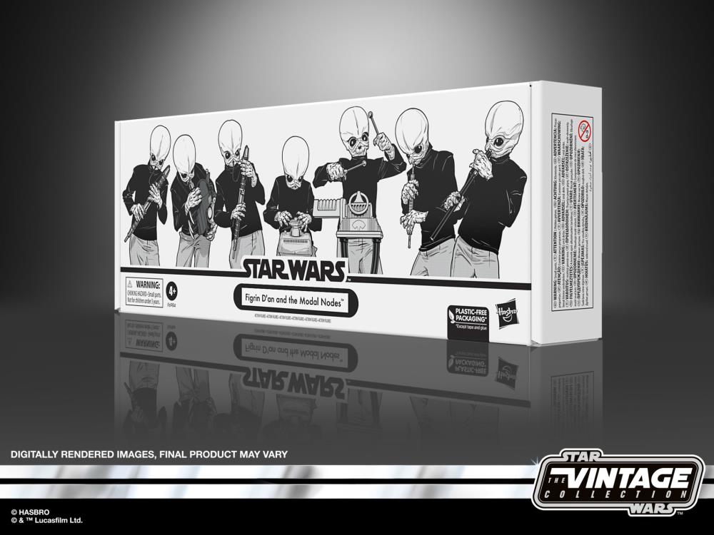 Star Wars: The Vintage Collection Figrin D'an and the Modal Nodes (A New Hope) Exclusive Figure Set Gallery Image 10