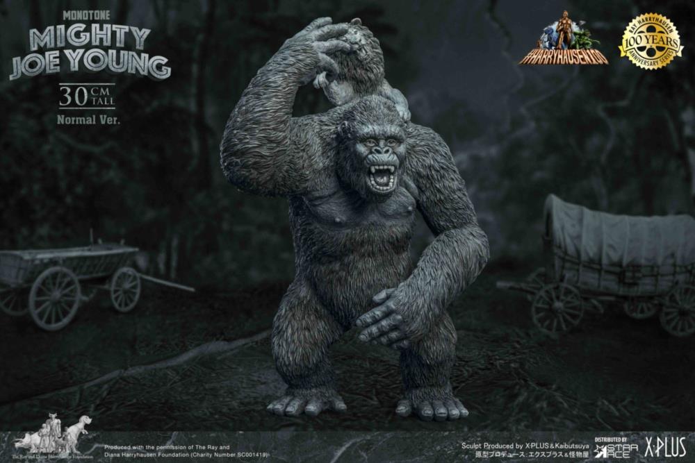 Mighty Joe Young Ray Harryhausen 100th Anniversary Mighty Joe Young (Monochrome Ver.) Normal Soft Vinyl Figure Gallery Image 3