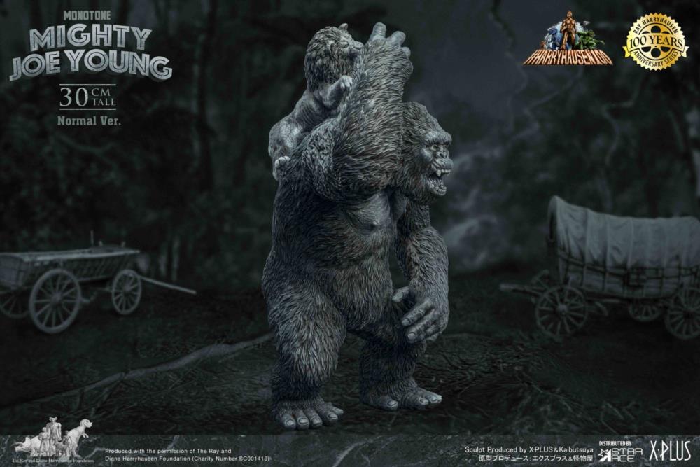 Mighty Joe Young Ray Harryhausen 100th Anniversary Mighty Joe Young (Monochrome Ver.) Normal Soft Vinyl Figure Gallery Image 5