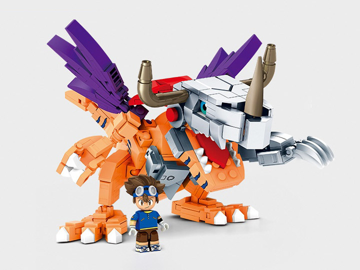 Digimon Adventure MetalGreymon Building Block Toy Set Gallery Image 1