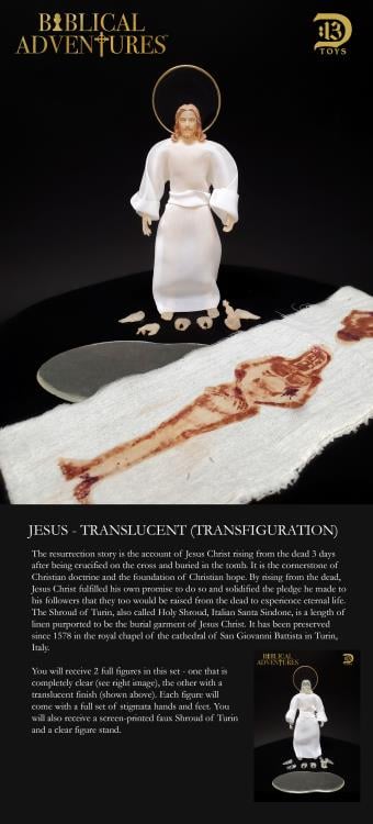 Biblical Adventures Jesus Christ Translucent (Transfiguration) 1/12 Scale Figure Two-Pack Gallery Image 6