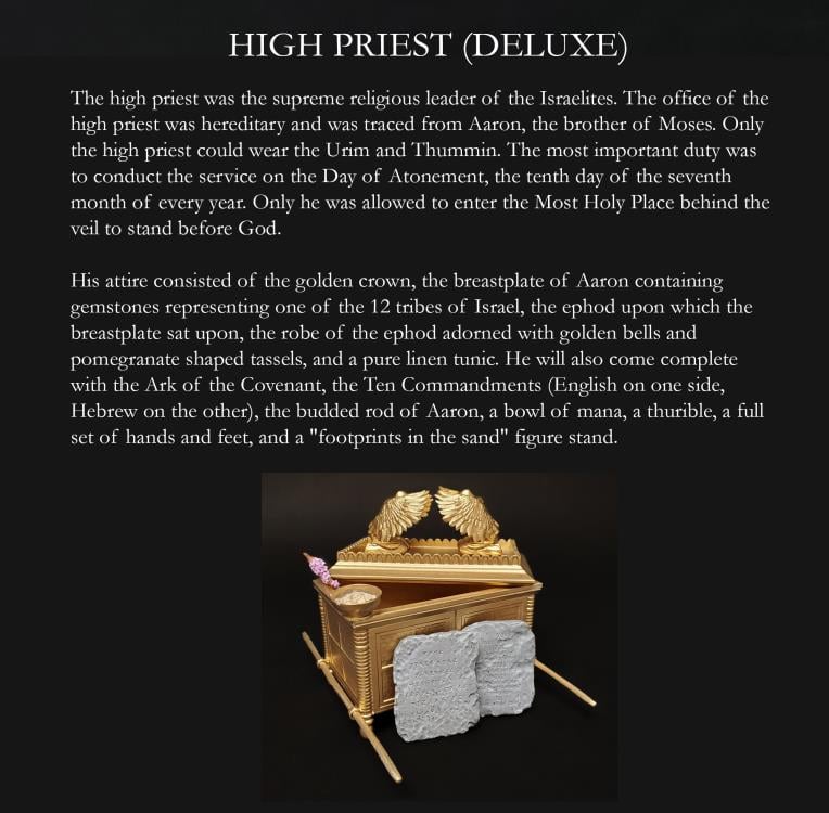 Biblical Adventures The High Priest with Ark of Covenant Deluxe 1/12 Scale Figure Gallery Image 6
