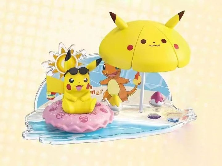 Pokemon Scene Series Summer Pikachu Poke Ball Set Gallery Image 1
