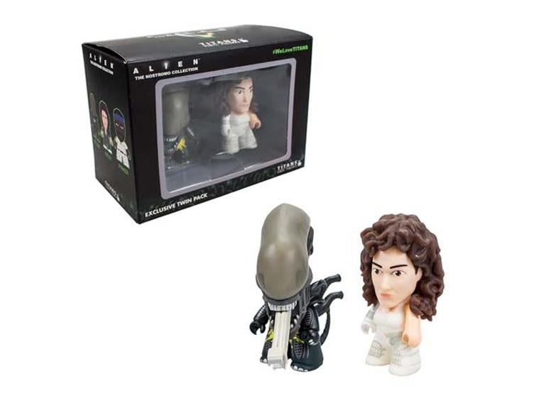 Alien Titans Mini Figure Two Pack - Mid-Change Ripley & Acid-Splatter Xenomorph Gallery Image 1