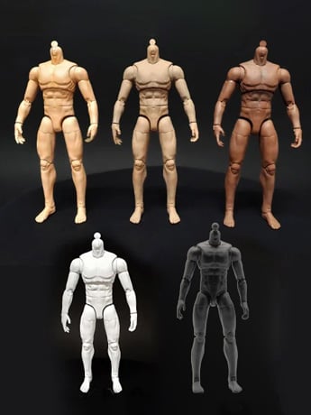 Biblical Adventures 1/12 Scale Set of 5 Blank Figure Bodies Gallery Image 2
