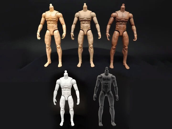 Biblical Adventures 1/12 Scale Set of 5 Blank Figure Bodies Gallery Image 1
