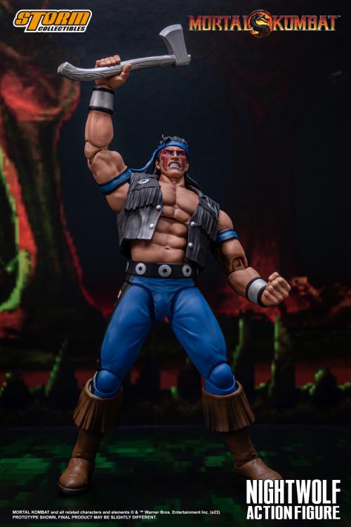 Mortal Kombat Nightwolf 1/12 Scale BBTS Exclusive Action Figure Gallery Image 6