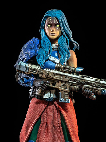 Cosmic Legions: Outpost Zaxxius Kalian Shunn Action Figure Gallery Image 2