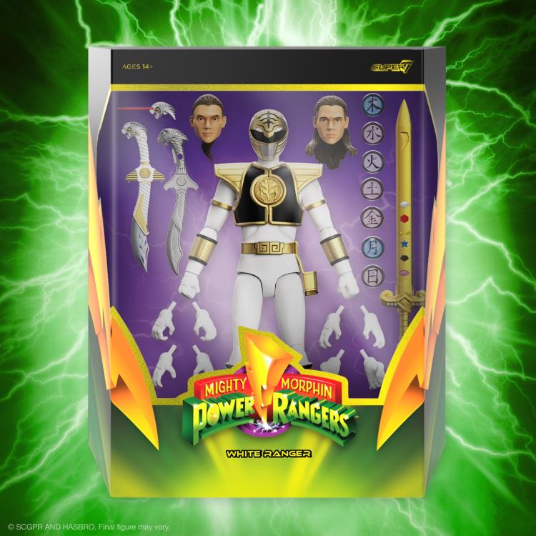 Mighty Morphin Power Rangers ULTIMATES! White Ranger Action Figure Gallery Image 6