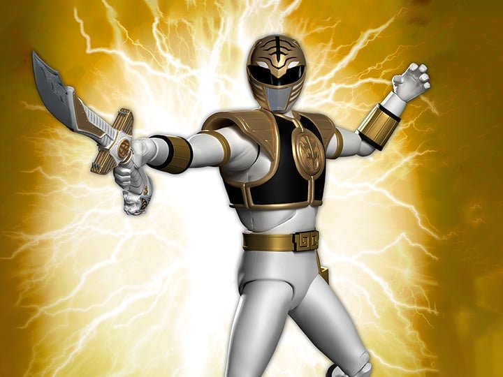Mighty Morphin Power Rangers ULTIMATES! White Ranger Action Figure Gallery Image 1