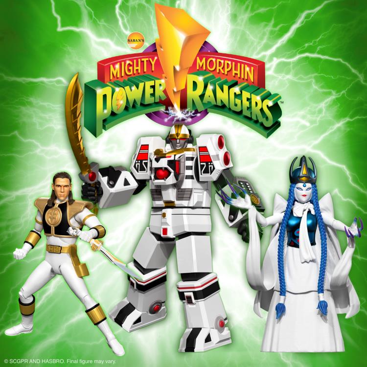 Mighty Morphin Power Rangers ULTIMATES! White Tigerzord (Warrior Mode) Action Figure Gallery Image 6
