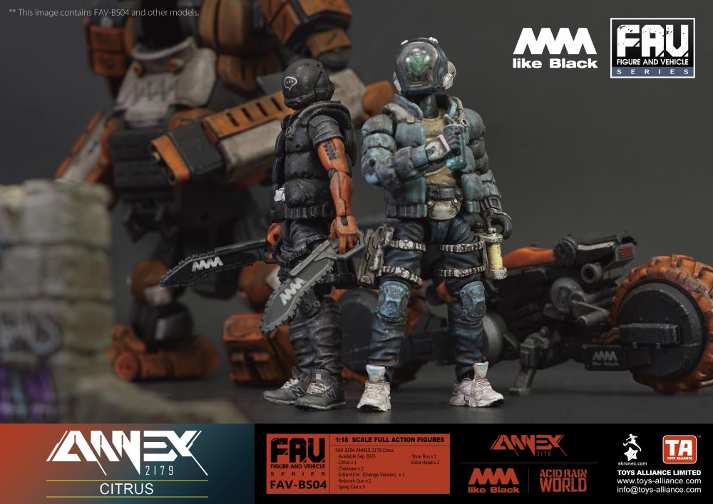 Annex 2179 x 4A like Black FAV-BS04 Citrus Action Figure