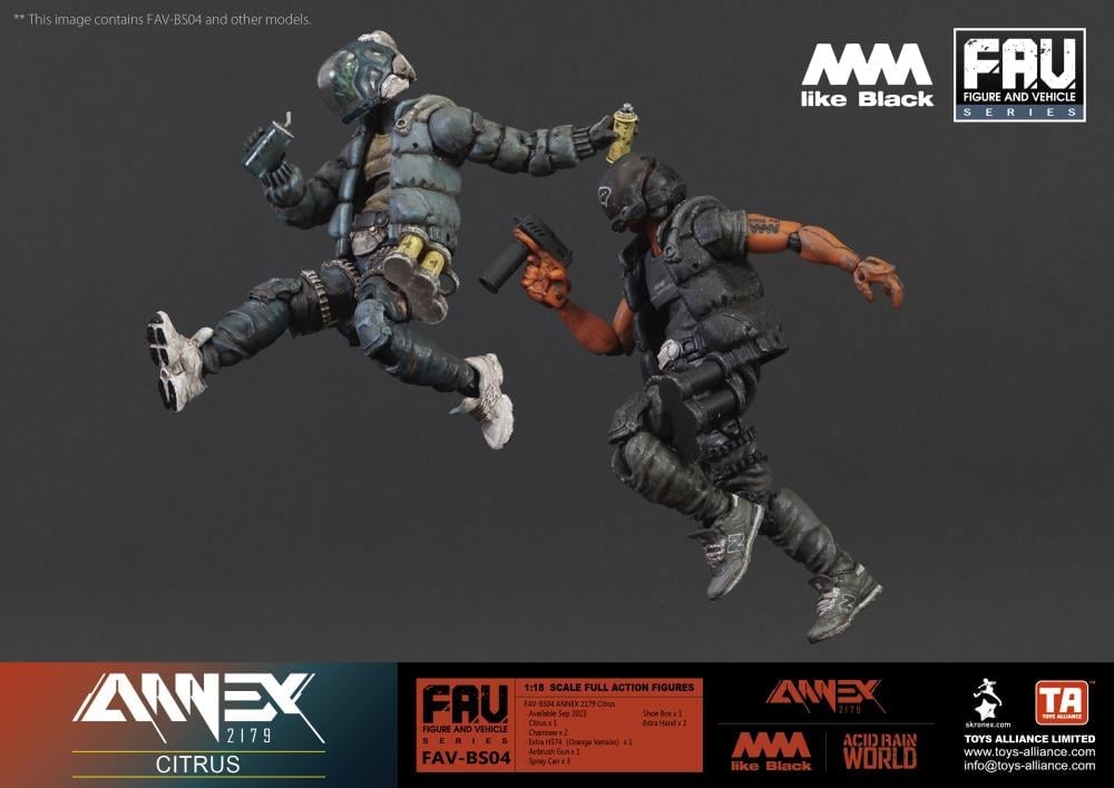 Annex 2179 x 4A like Black FAV-BS04 Citrus Action Figure