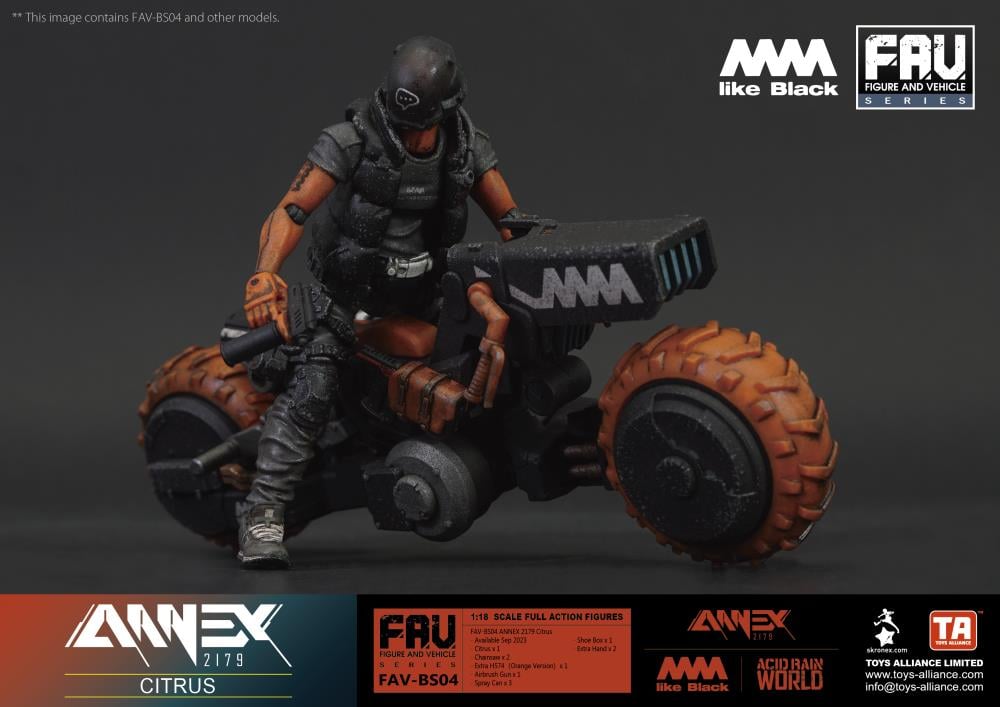 Annex 2179 x 4A like Black FAV-BS04 Citrus Action Figure