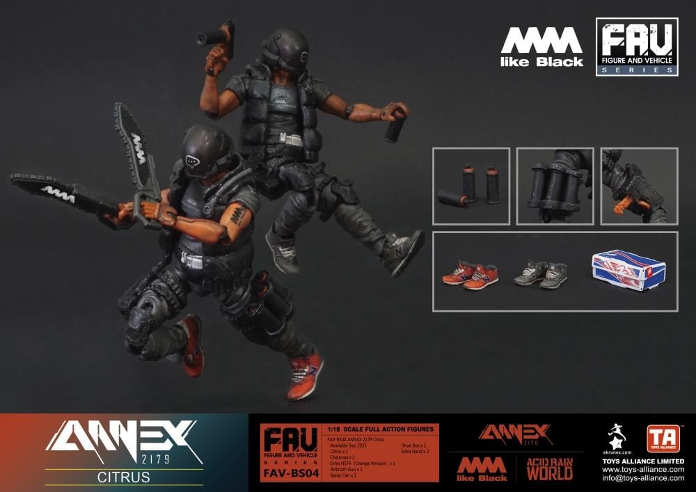 Annex 2179 x 4A like Black FAV-BS04 Citrus Action Figure