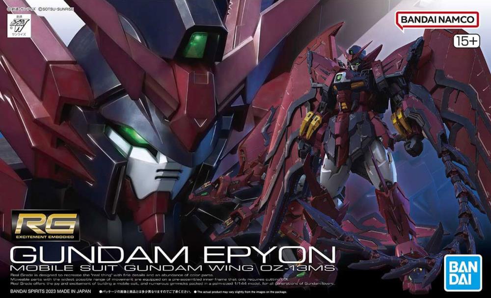 Mobile Suit Gundam Wing RG Gundam Epyon 1/144 Scale Model Kit Gallery Image 14