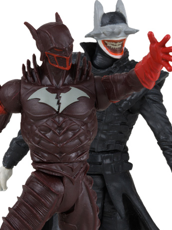 Dark Nights: Metal Page Punchers Batman Who Laughs & Red Death 3" Figure with Comic Two-Pack Gallery Image 2