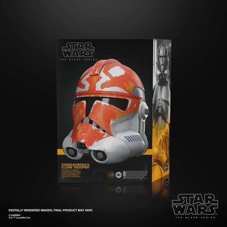 Star Wars: The Black Series 332nd Ahsoka's Clone Trooper 1:1 Scale Wearable Electronic Helmet Gallery Image 11