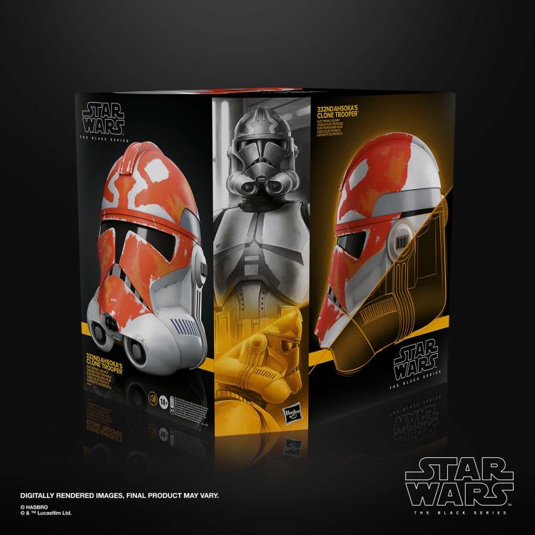 Star Wars: The Black Series 332nd Ahsoka's Clone Trooper 1:1 Scale Wearable Electronic Helmet Gallery Image 13