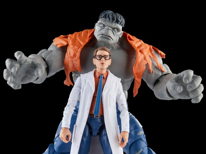 The Avengers 60th Anniversary Marvel Legends Gray Hulk and Dr. Bruce Banner Action Figure Two-Pack Gallery Image 1