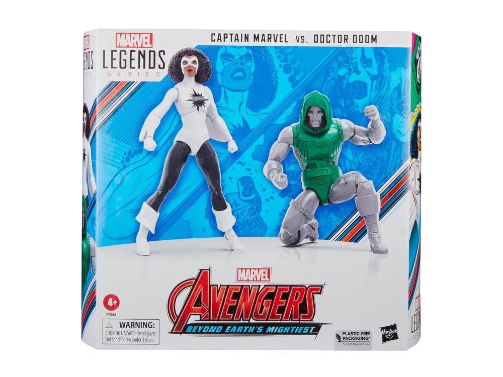 MARVEL LEGENDS SUPER-フィギュア　60周年記念 Amazon.com: Marvel Legends Series Captain Marvel vs. Doctor Doom