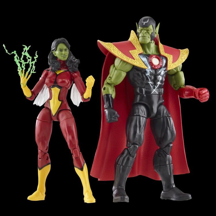 The Avengers 60th Anniversary Marvel Legends Skrull Queen and Super Skrull Action Figure Two-Pack Gallery Image 4