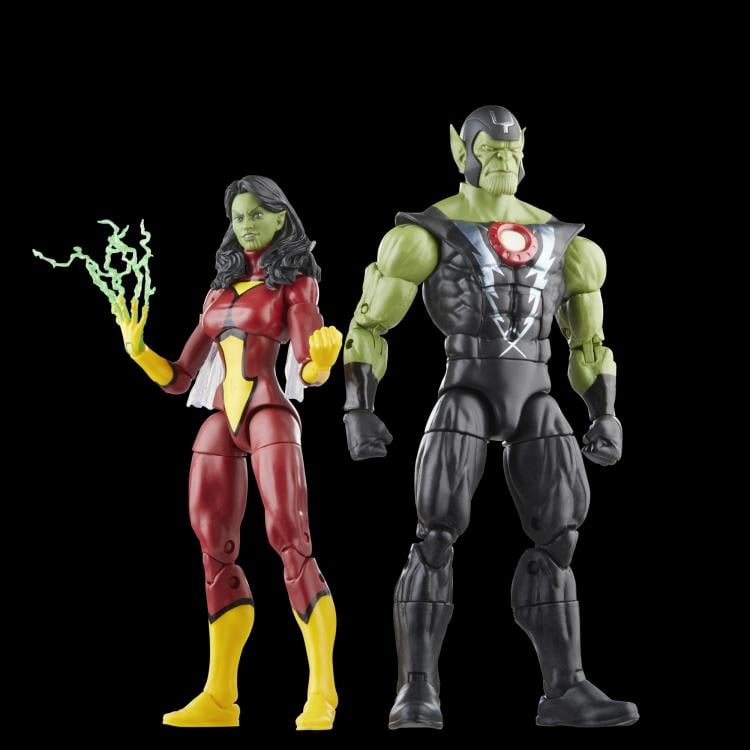 The Avengers 60th Anniversary Marvel Legends Skrull Queen and Super Skrull Action Figure Two-Pack Gallery Image 3