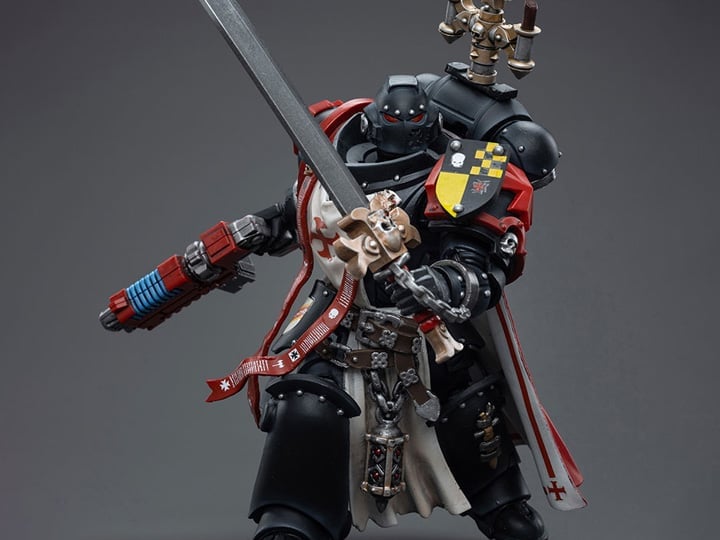 Warhammer 40k Black Templars Sword Brethren Brother Lombast 1/18 Scale Action Figure Gallery Image 1