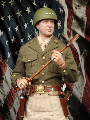 WWII General of the United States Army - General George Smith Patton Jr. 1/6 Scale Figure Gallery Image 2