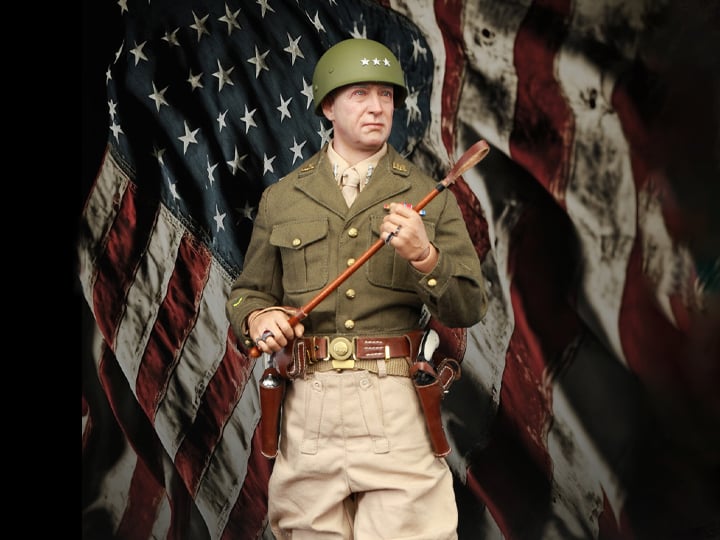 WWII General of the United States Army - General George Smith Patton Jr. 1/6 Scale Figure Gallery Image 1