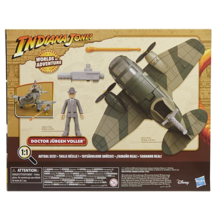 Indiana Jones Worlds of Adventure Doctor Jürgen Voller with Plane Action Figure Set Gallery Image 13