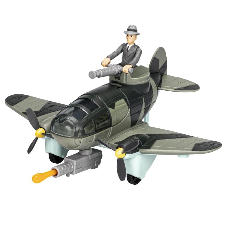 Indiana Jones Worlds of Adventure Doctor Jürgen Voller with Plane Action Figure Set Gallery Image 4