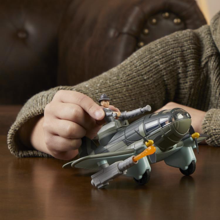 Indiana Jones Worlds of Adventure Doctor Jürgen Voller with Plane Action Figure Set Gallery Image 20