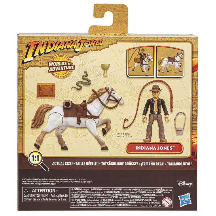 Indiana Jones Worlds of Adventure Indiana Jones with Horse Action Figure Set Gallery Image 13