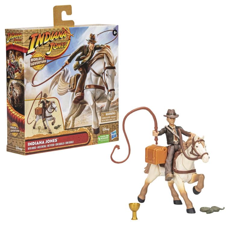Indiana Jones Worlds of Adventure Indiana Jones with Horse Action Figure Set Gallery Image 11