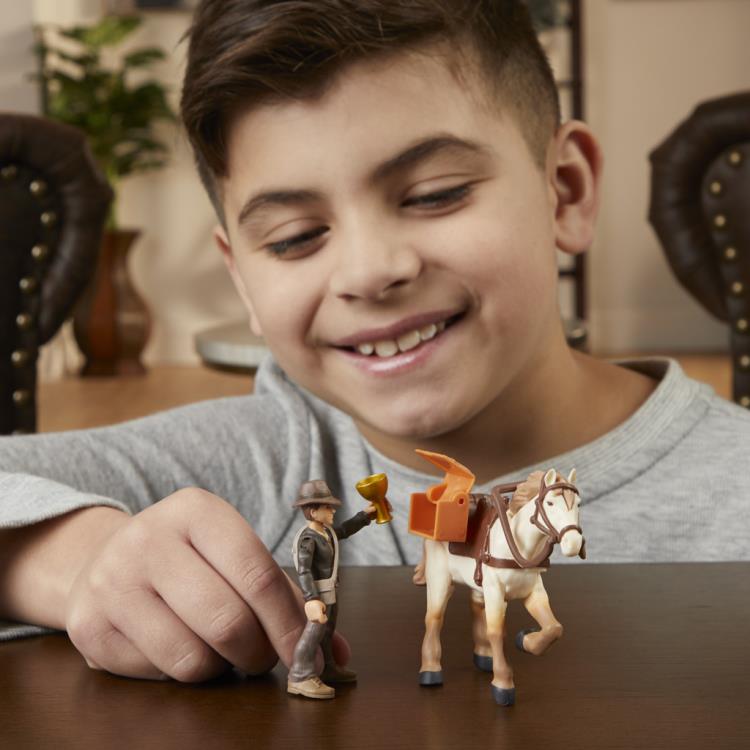 Indiana Jones Worlds of Adventure Indiana Jones with Horse Action Figure Set Gallery Image 17