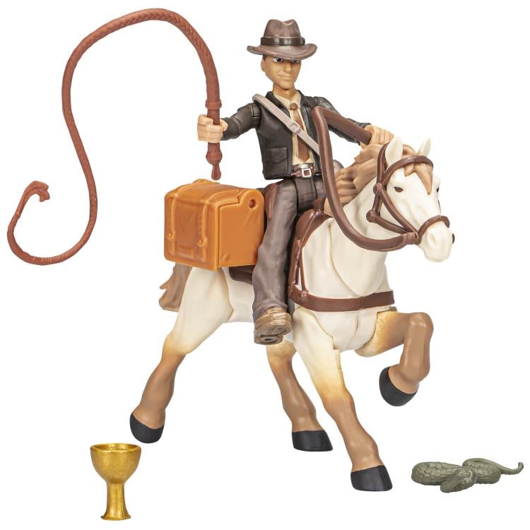 Indiana Jones Worlds of Adventure Indiana Jones with Horse Action Figure Set Gallery Image 10