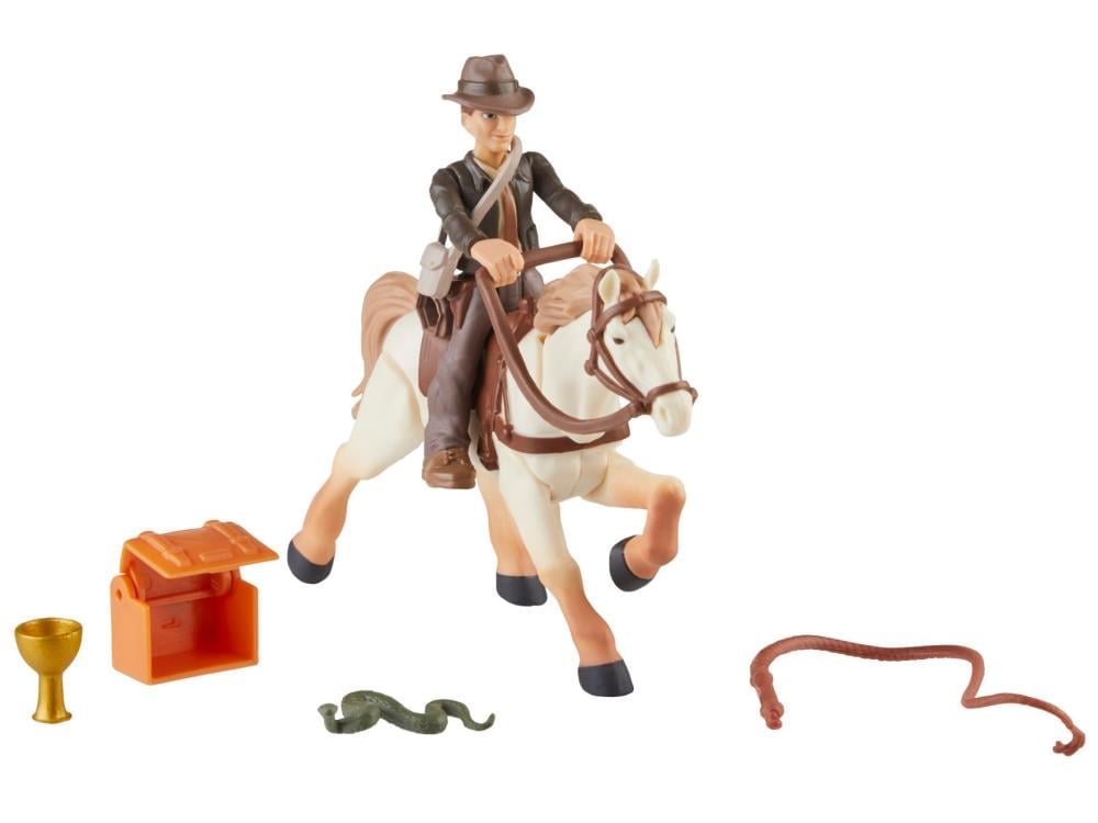 Indiana Jones Worlds of Adventure Indiana Jones with Horse Action Figure Set Gallery Image 8