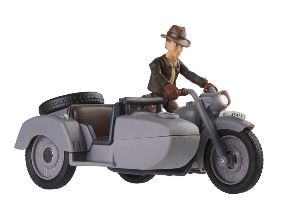 Indiana Jones Worlds of Adventure Indiana Jones with Motorcycle Action Figure Set Gallery Image 4