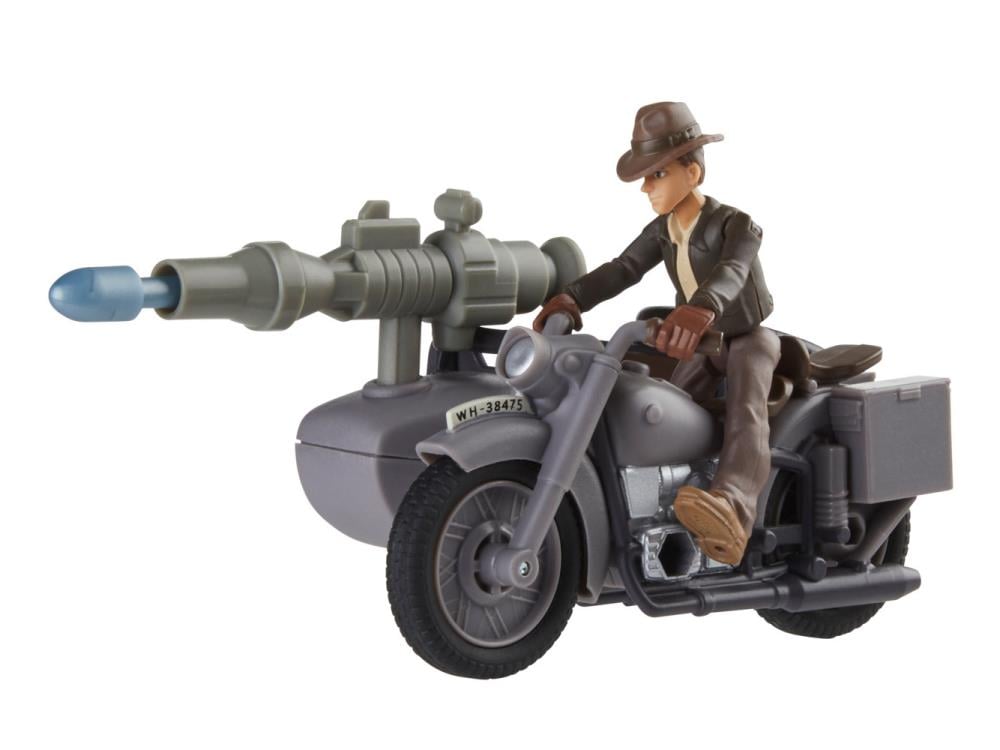Indiana Jones Worlds of Adventure Indiana Jones with Motorcycle Action Figure Set Gallery Image 3