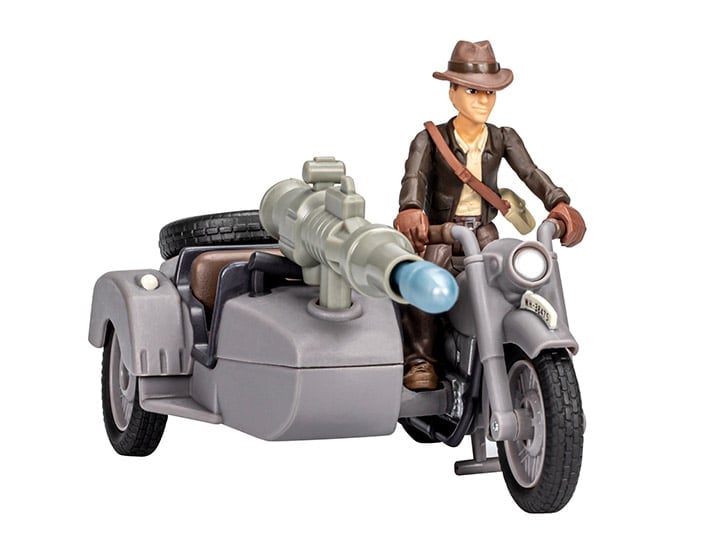 Indiana Jones Worlds of Adventure Indiana Jones with Motorcycle Action Figure Set Gallery Image 1
