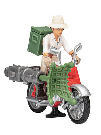 Indiana Jones Worlds of Adventure Helena Shaw with Motorcycle Action Figure Set Gallery Image 2