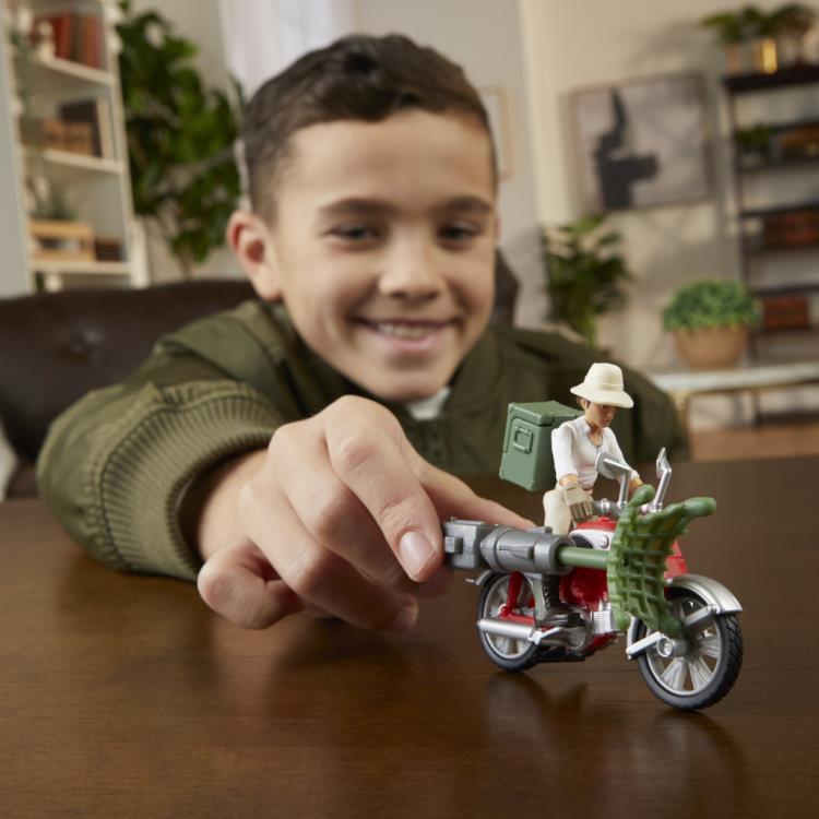 Indiana Jones Worlds of Adventure Helena Shaw with Motorcycle Action Figure Set Gallery Image 20
