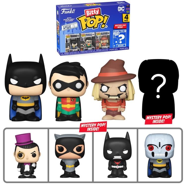 DC Comics Bitty Pop! Batman Four-Pack Gallery Image 3