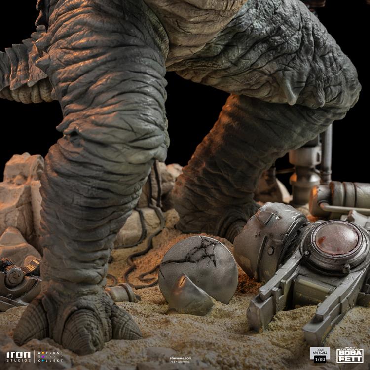 The Book of Boba Fett Boba Fett & Rancor 1/20 Demi Art Scale Limited Edition Statue Gallery Image 12