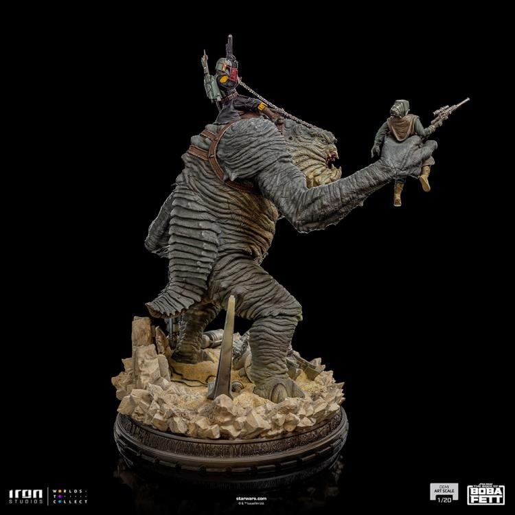 The Book of Boba Fett Boba Fett & Rancor 1/20 Demi Art Scale Limited Edition Statue Gallery Image 5