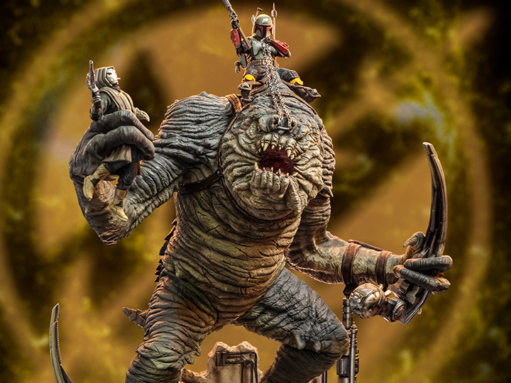 The Book of Boba Fett Boba Fett & Rancor 1/20 Demi Art Scale Limited Edition Statue Gallery Image 1